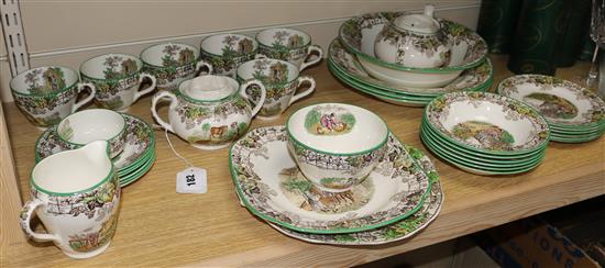 A Spode Byron pattern service of tableware,